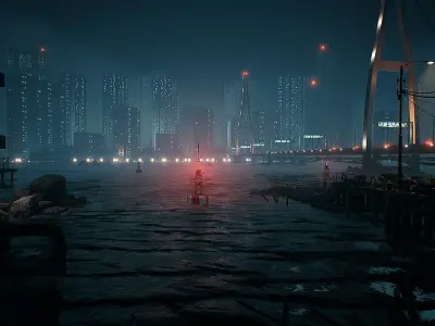 Neon City Complete Pack Low-poly 3D model