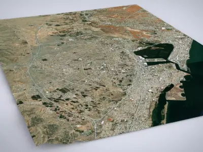 Cityscape Ras al-Khaimah United Arab Emirates 3D model