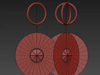 ESMERALDA gold pendant light 3D model