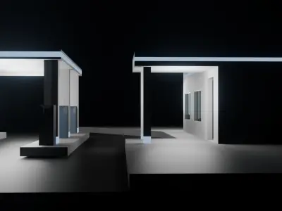 Gas Station 3D model