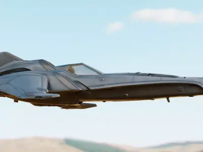 Viper Mark-13 Space Fighter Concept 3D model