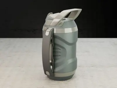 bottle tactical sci-fi Low-poly 3D model