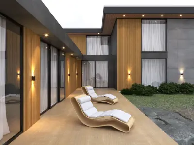 Lake House CG 3D model