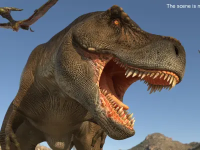  Tyrannosaurus Rex Attack Pose 