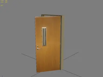 Door 9 Office Low-poly 3D model