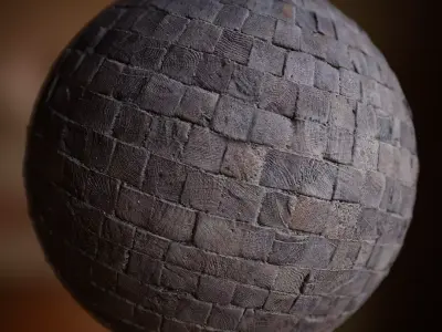 Wooden Blocks Pavement Texture