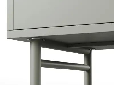 Classic Kids Dresser with Door  3D model