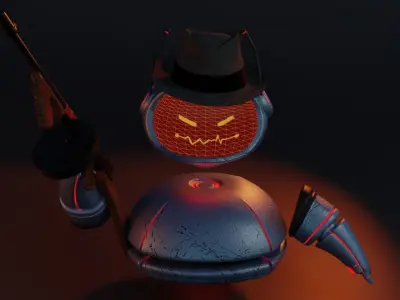 Assistant Droid - Gangster Glitch 3D model