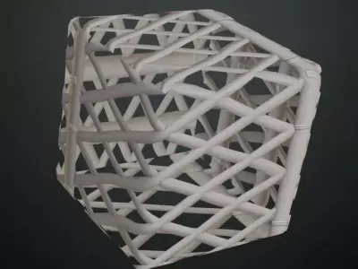 White Woven Bamboo Lattice Texture