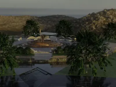 Model of Europe Square 3D model