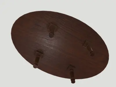 Marble Table 9 PBR Low-poly 3D model