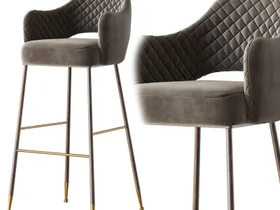 Modern barstool 3D model