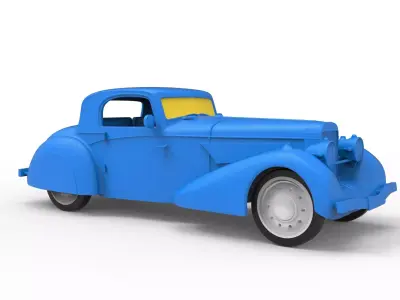 Hispano Suiza 1937 Classic Car 3D print model
