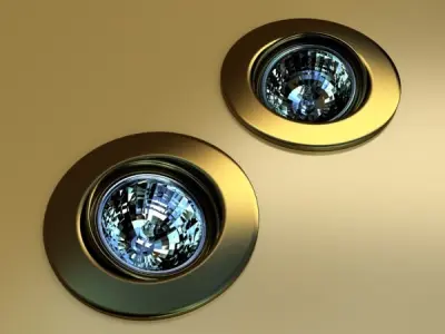 Halogen Lamp 04 Photoreal 3D model