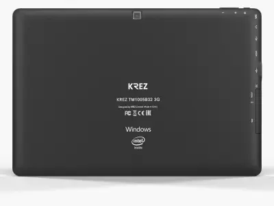 Krez TM1005B32 Slim 3G tablet Low-poly 3D model