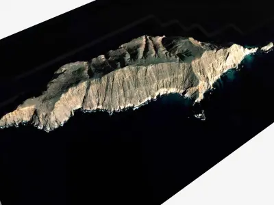 Anacapa Island California USA 3D model