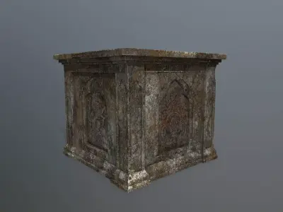 column Low-poly 3D model