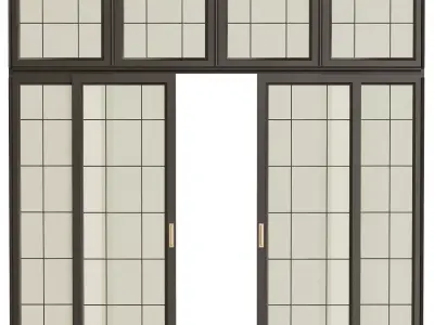 Japanese doors 3D model