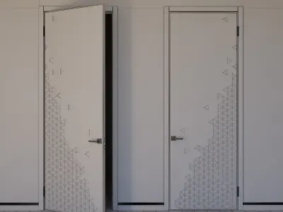 Unusual doors 3D model