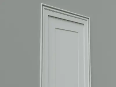 Modern Door 1  Low-poly 3D model