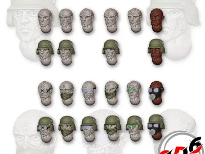 DNA Brothers Platoon DNA Stealers Proxy Genestealers Warhammer 3D print model