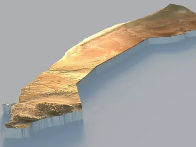 Somalia Terrain Country 3D model