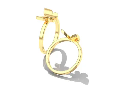 Sweet Butterfly Ring  Free 3D print model