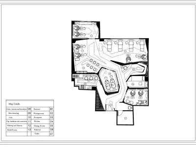 Salon Floor Plan Pack 3 Unique Beauty Salon Layouts 3D model