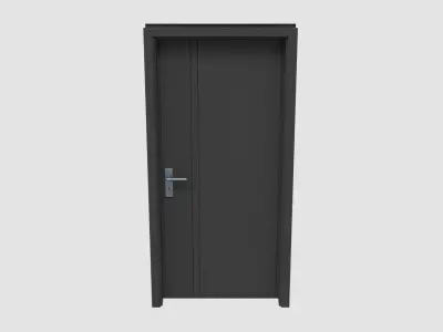 Door E2 Low-poly 3D model