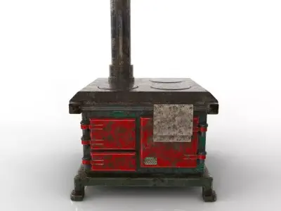 Range COOKER Low-poly 3D model