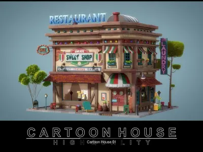 Cartoon House Pack 01