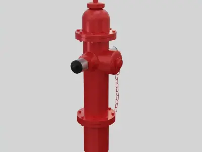 Fire Hydrant 10 - Safety and Emergency Equipment Low-poly 3D model