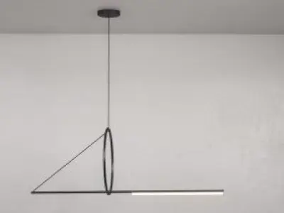 Suspension pendant light Free 3D model