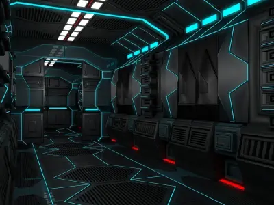 Sci Fi Corridor  3D model