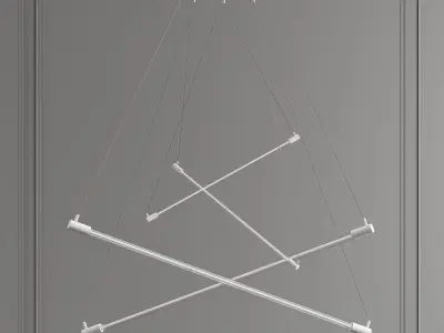 SHANGHA circular light hanging from ceiling 3D model
