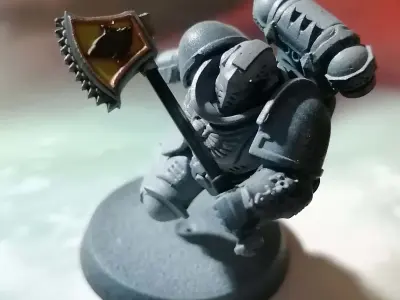 Wolf viking style chain axes - Set of 7 designs 3D print model