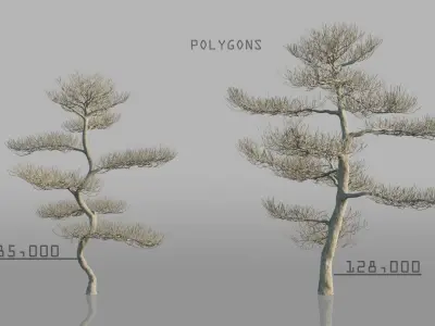 Dead Trees Pack 3D model