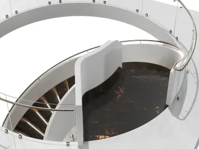 Spiral staircase 18 3D model