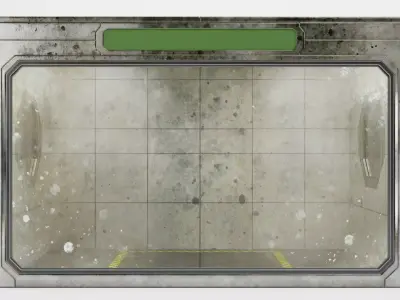 Simulation Room V1 - Dusty and Dirty Environment Low-poly 3D model