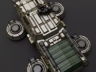 Earth Federation Hover Truck 3D print model