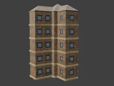 House Model 77 Low-poly 3D model