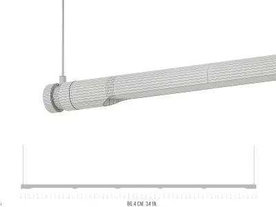 OneLine pendant lamp from Fritz Hansen 3D model