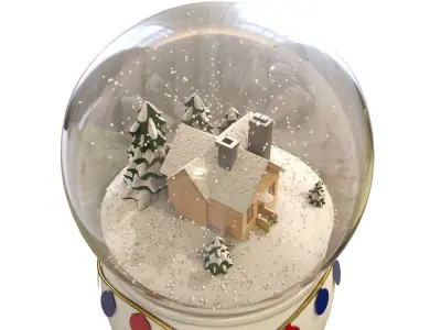 Christmas snow globe 3D model