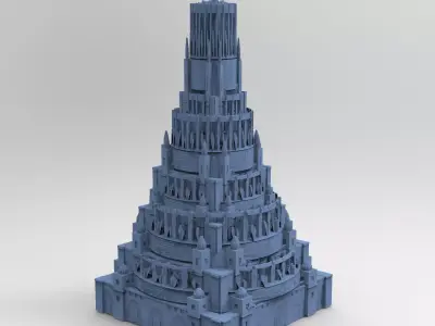 Fantasy Art Deco New York Art Deco Grand Tower  3D model