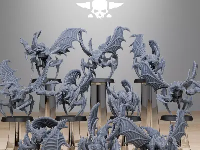 Xenarid Flying Crawlers 3D print model