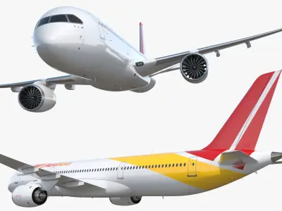  Widebody Passenger Jet Aircraft Simplified 