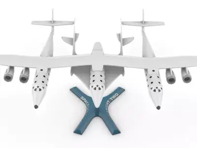 Vigin Galactic White Knight  3D print model