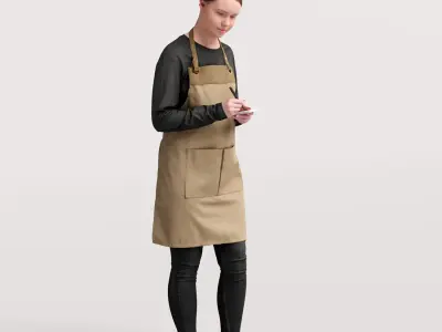 Humano Waitress Cafe Waiter Woman 043-3400 3D model