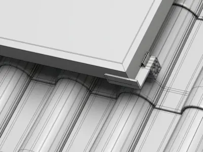 Solar Panel Roof 3D model