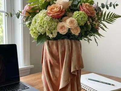 Draped Fabric Vase  Renaissance Cloth Planter Free 3D print model